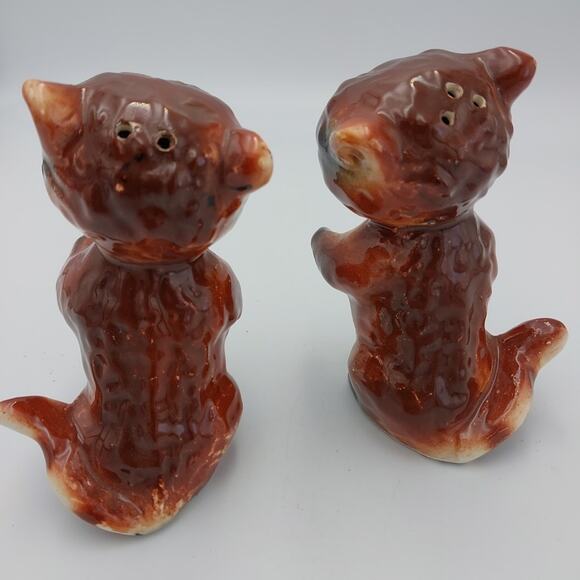 Vintage‎ Ceramic Racoon Salt Pepper Shaker Set Made In Japan - Picture 4 of 7